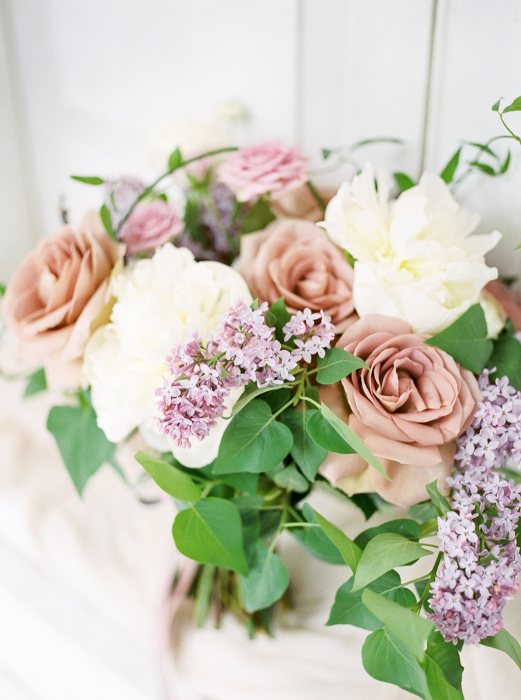 spring bridal bouquet by bloom and co in niagara on the lake